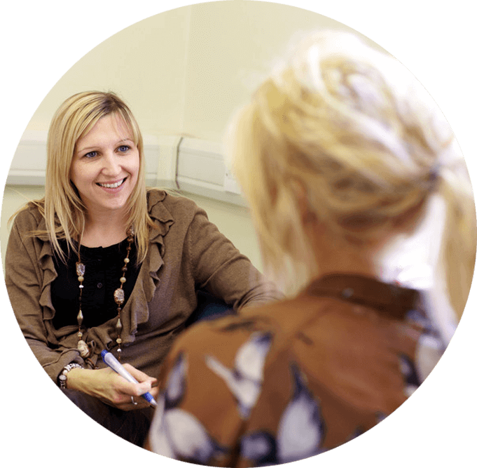 Image of a student and personal tutor