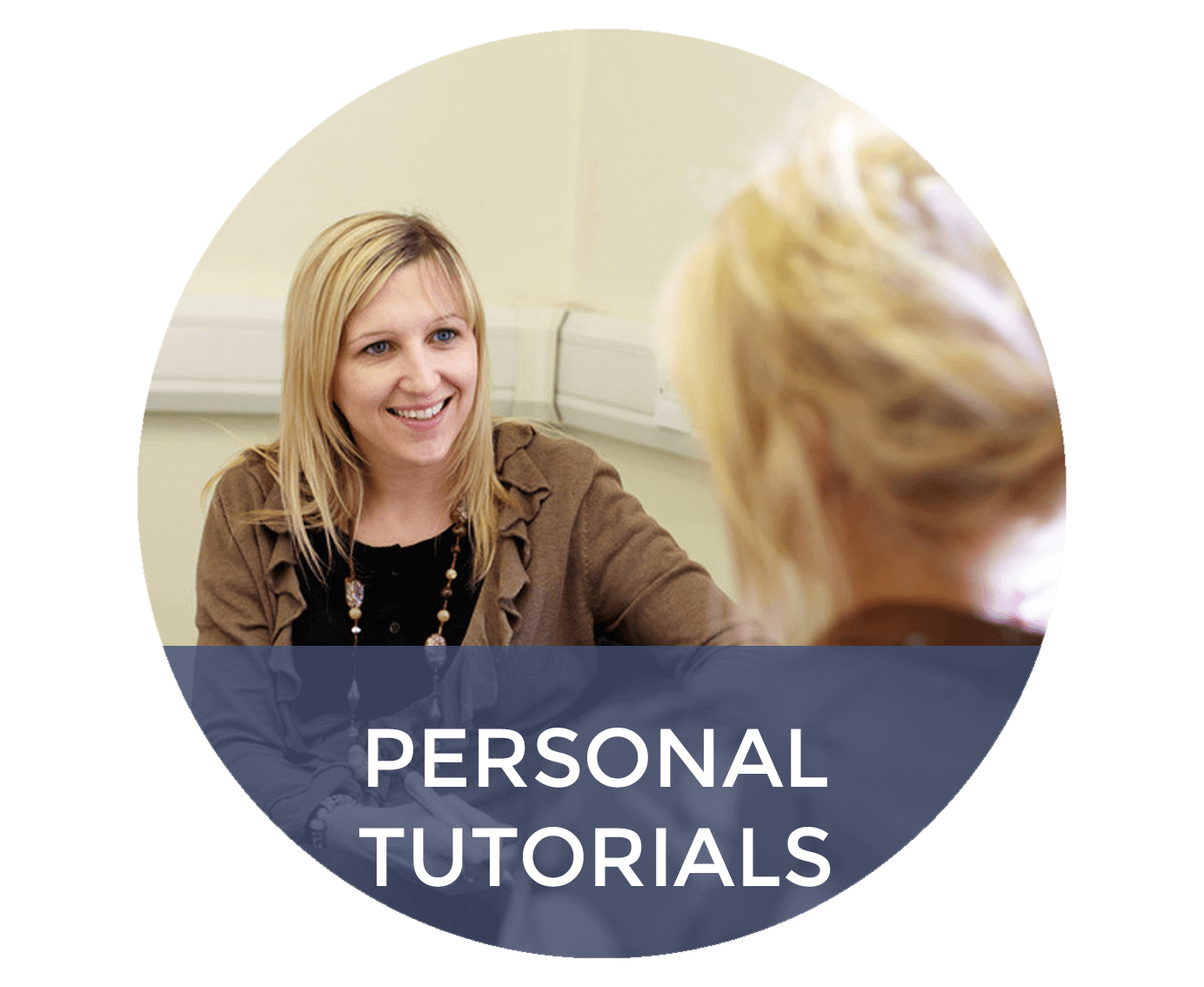 Image of a student and personal tutor